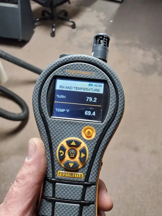 Moisture meter humidity assessment for Fire & Smoke Damage Restoration in Camp Swift